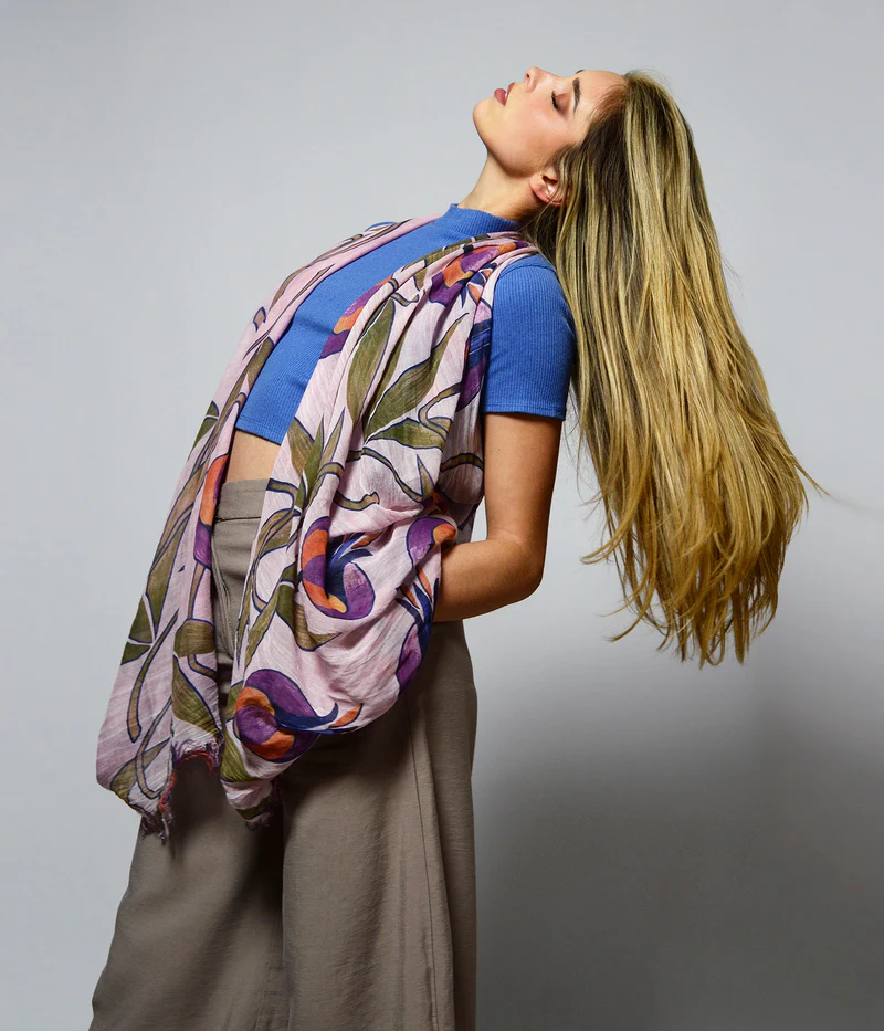Foulard InnBamboo Mucha – 62 Rosa peonia