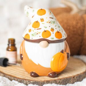 Bruciatore Gnomo Gonk arancio con zucche