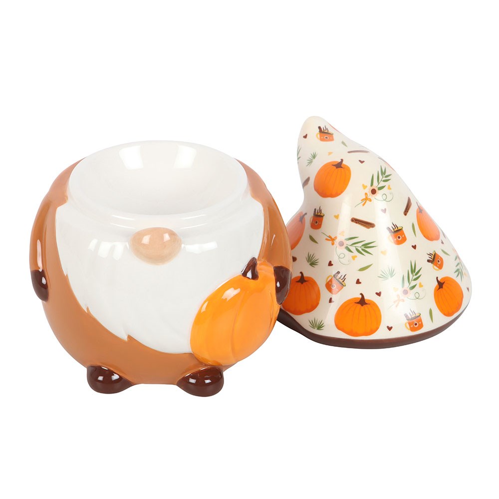 Bruciatore Gnomo Gonk arancio con zucche - immagine 3