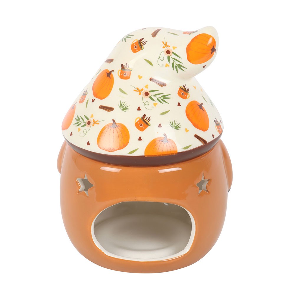 Bruciatore Gnomo Gonk arancio con zucche - immagine 4