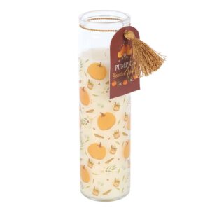 Candela tubolare Pumpkin con zucche