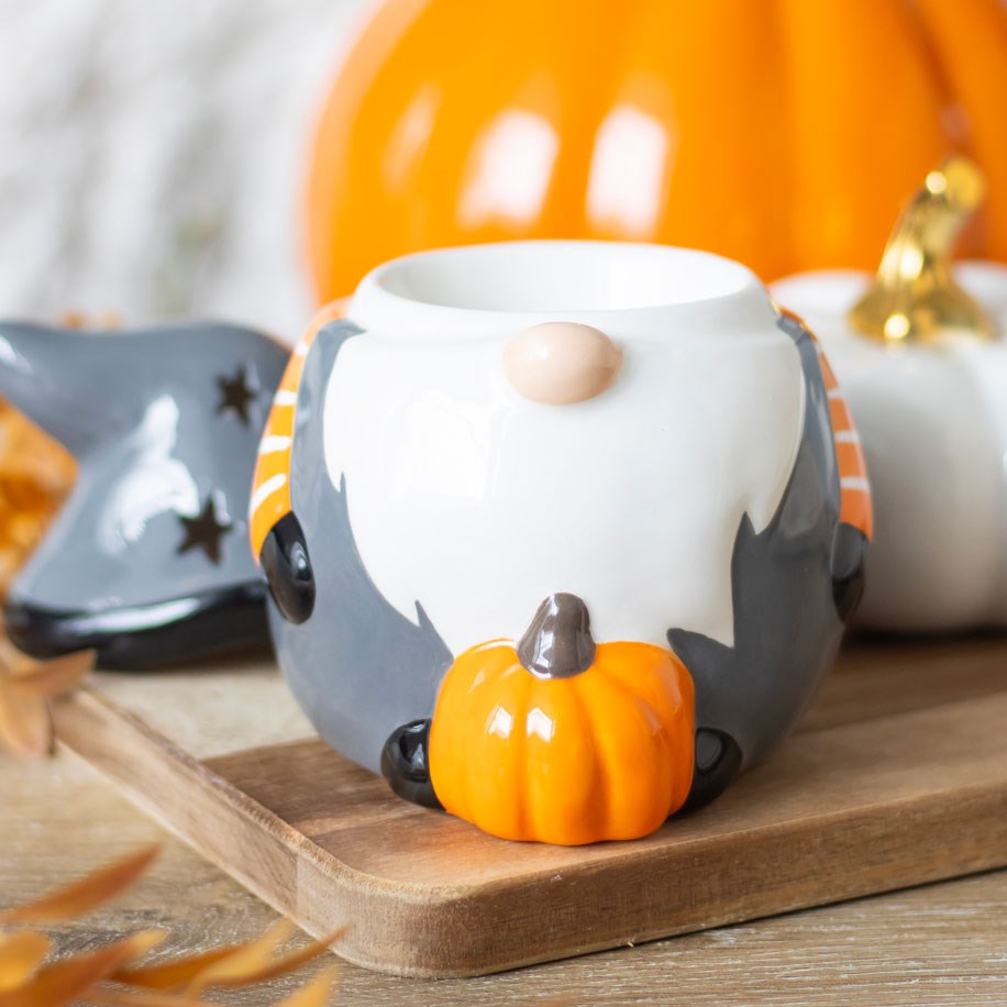 Bruciatore Gnomo Gonk grigio con zucca - immagine 2