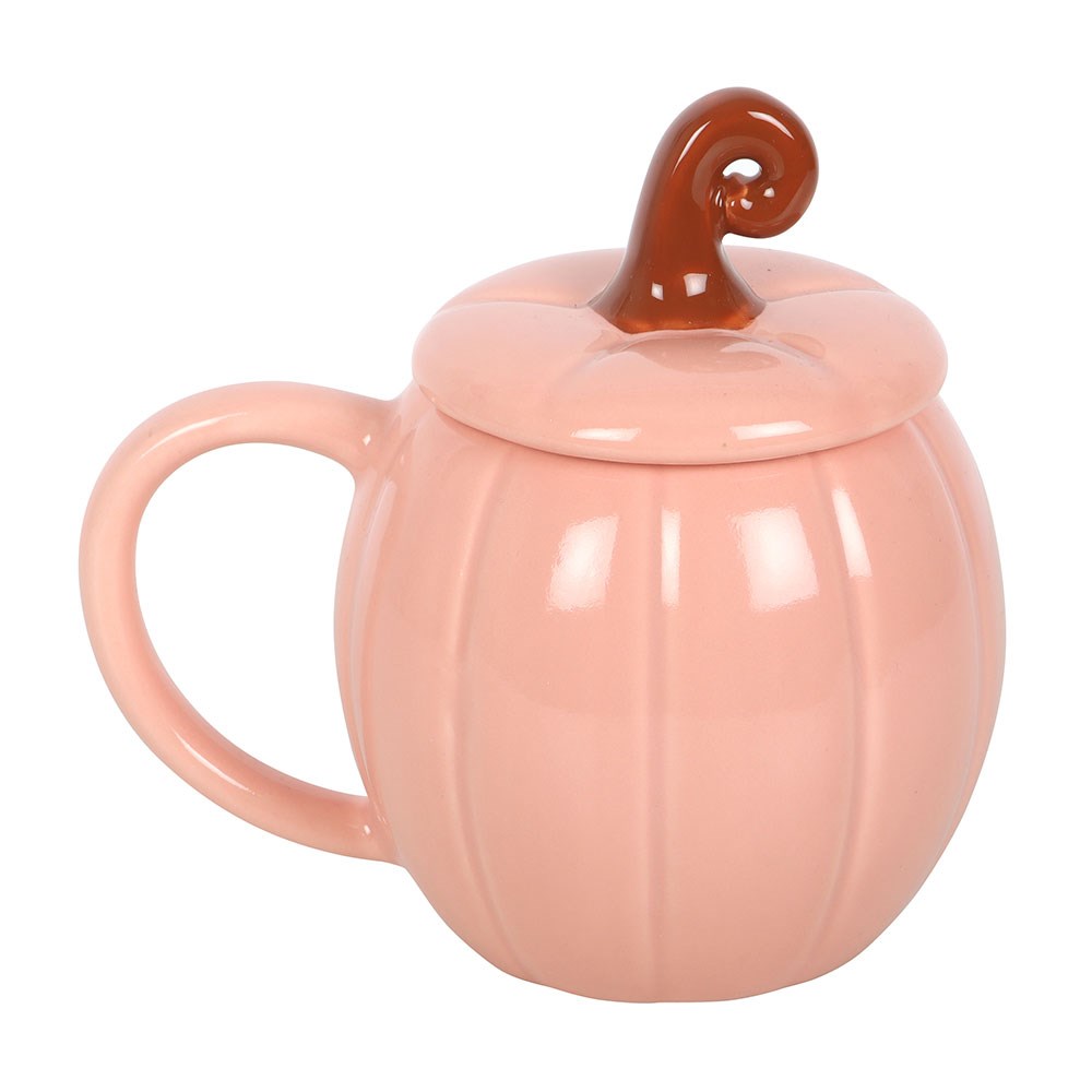 Tazza Zucca rosa con coperchio - immagine 2
