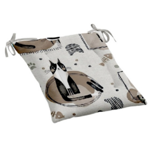 Cuscino sedia con gattini tortora