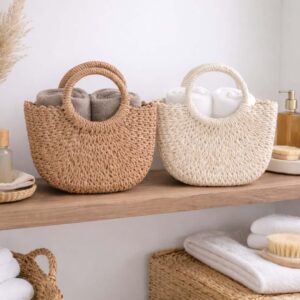 Borsetta Bag in corda con 4 lavette